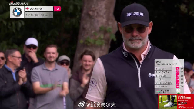DP World巡回赛-BMW PGA锦标赛第二轮 华林1号洞拿下长推小鸟