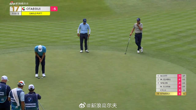 DP World巡回赛-BMW PGA锦标赛第二轮 奥代吉17号洞长推射鹰